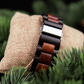 Montre Homme en Bois Viking Noir