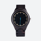 Montre en Bois Homme Design Minimaliste avec Aiguilles Lumineuses