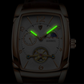 Montre Automatique Homme Tonneau Phase de Lune