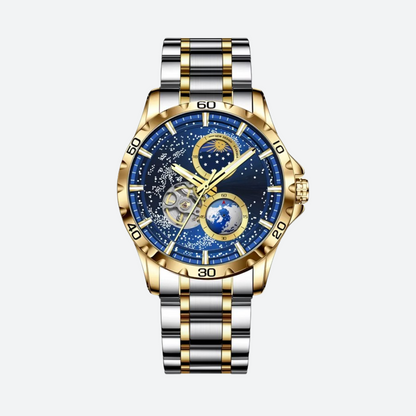 Montre Automatique Homme Étanche Design Galaxie