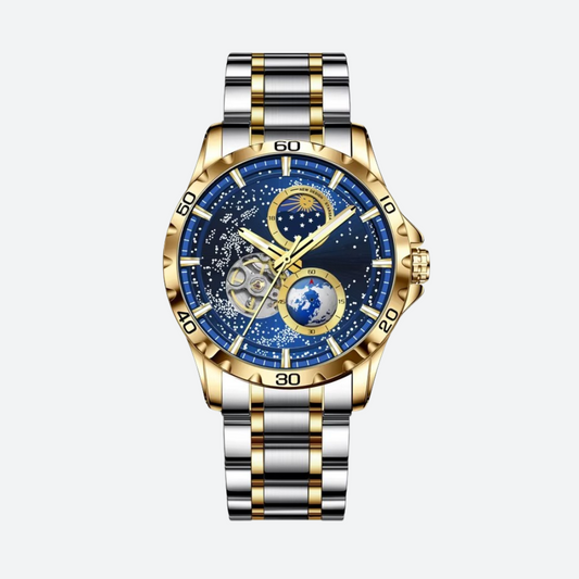 Montre Automatique Homme Étanche Design Galaxie
