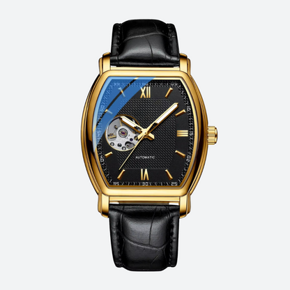 Montre Automatique Homme Tonneau avec Mouvement Apparent