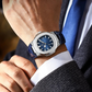 Montre Luxe Homme Style Nautilus Bracelet Cuir