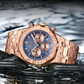 Montre Luxe Chronographe Homme, Cadran Texturé