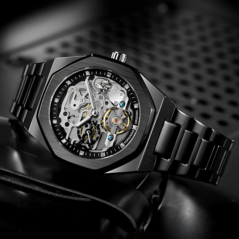 Montre Automatique Squelette Style Contemporain
