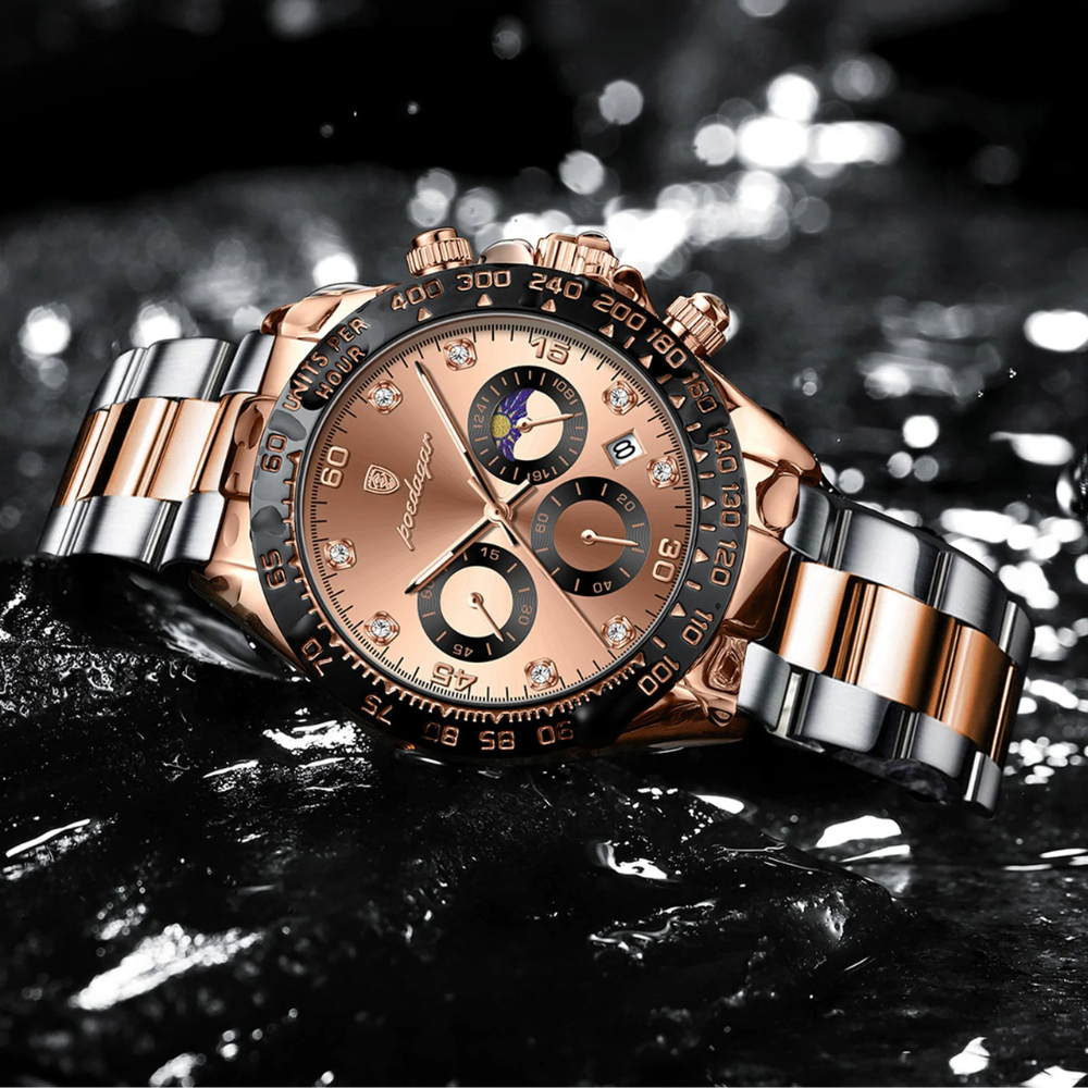 Montre Chronographe Quartz Design Homme Chic