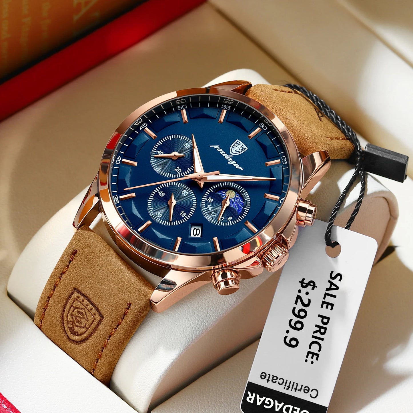 Montre Chronographe Homme Style Business Décontracté