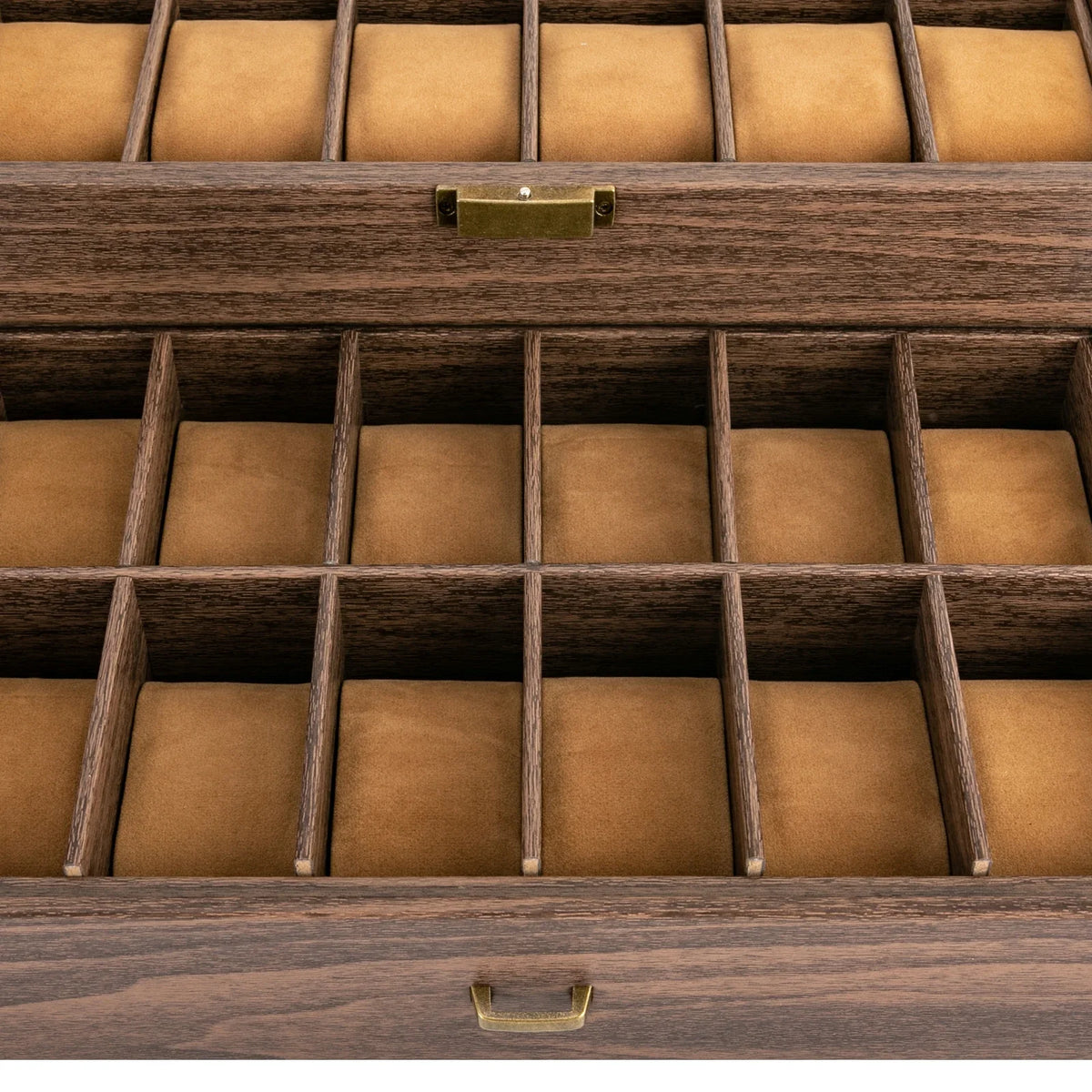 Boite à montres 24 emplacements en bois premium