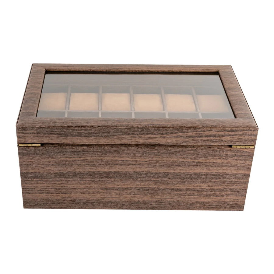 Boite à montres 24 emplacements en bois premium