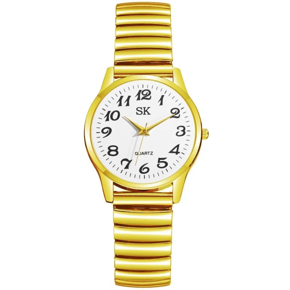 Montre Bracelet Élastique Chiffres Arabes