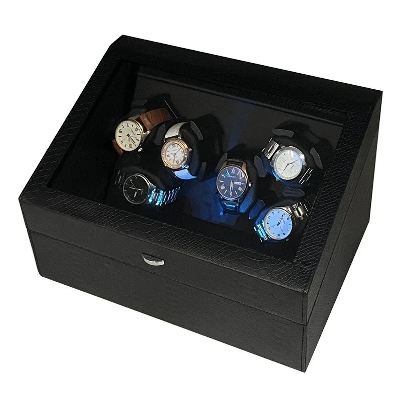 Remontoir 6 montres avec LED - Luxe