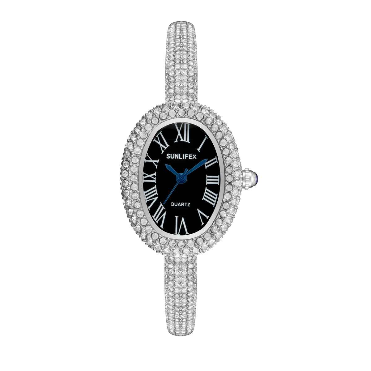 Montre Vintage Femme Ovale Sertie
