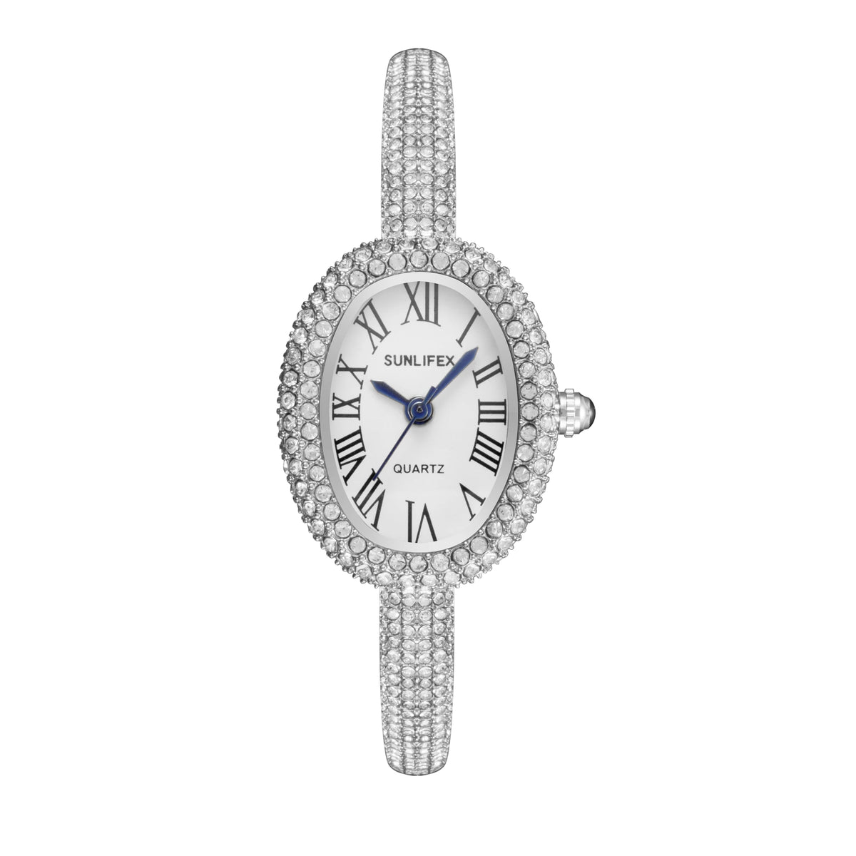 Montre Vintage Femme Ovale Sertie