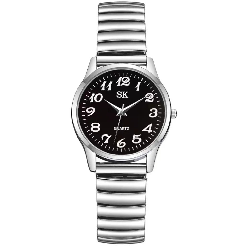 Montre Bracelet Élastique Chiffres Arabes