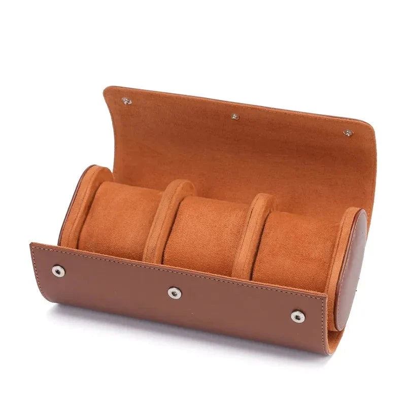 Étui Montre en cuir lisse