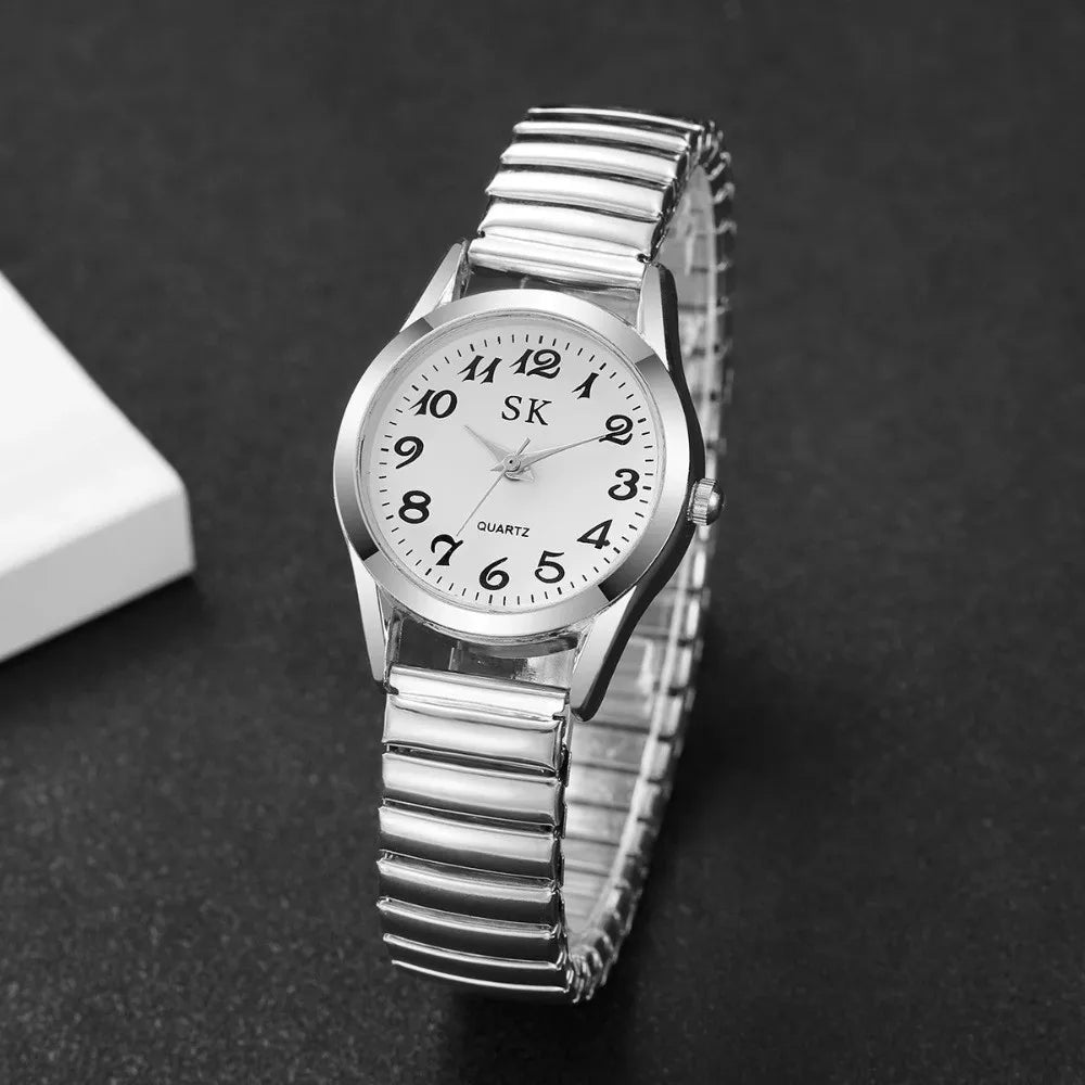 Montre Bracelet Élastique Chiffres Arabes