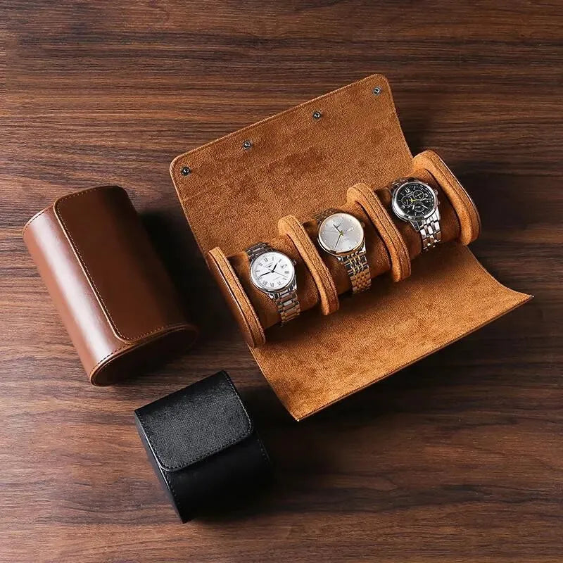 Étui Montre en cuir lisse