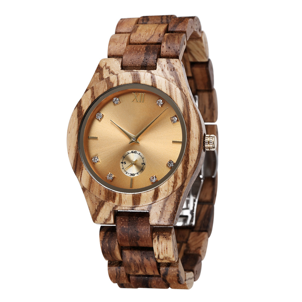 Montre bois femme Naturel