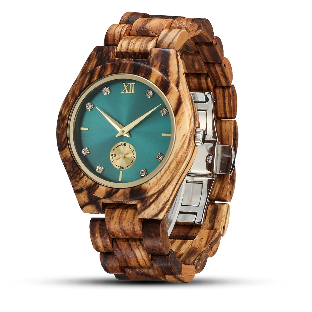 Montre bois femme Naturel