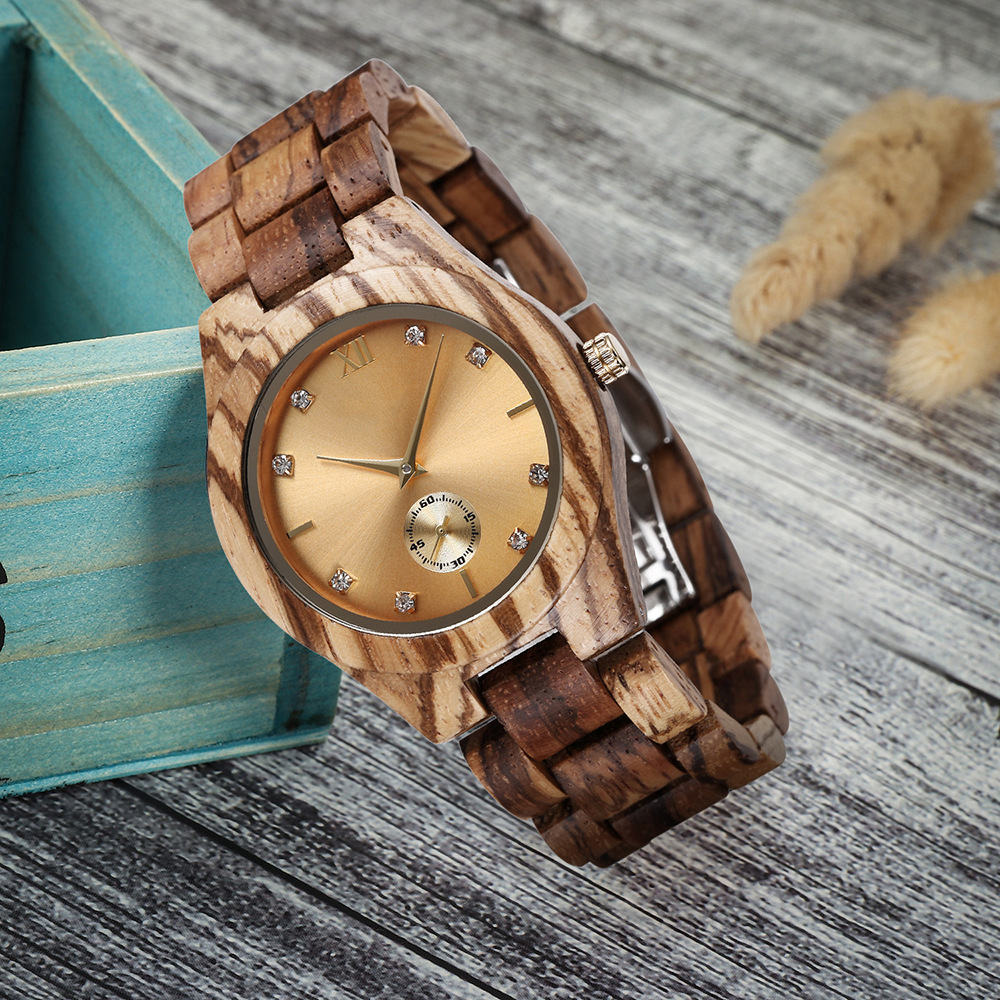 Montre bois femme Naturel