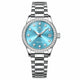Montre Automatique Femme Cadran Bleu et Lunette Ornée - Cadran bleu