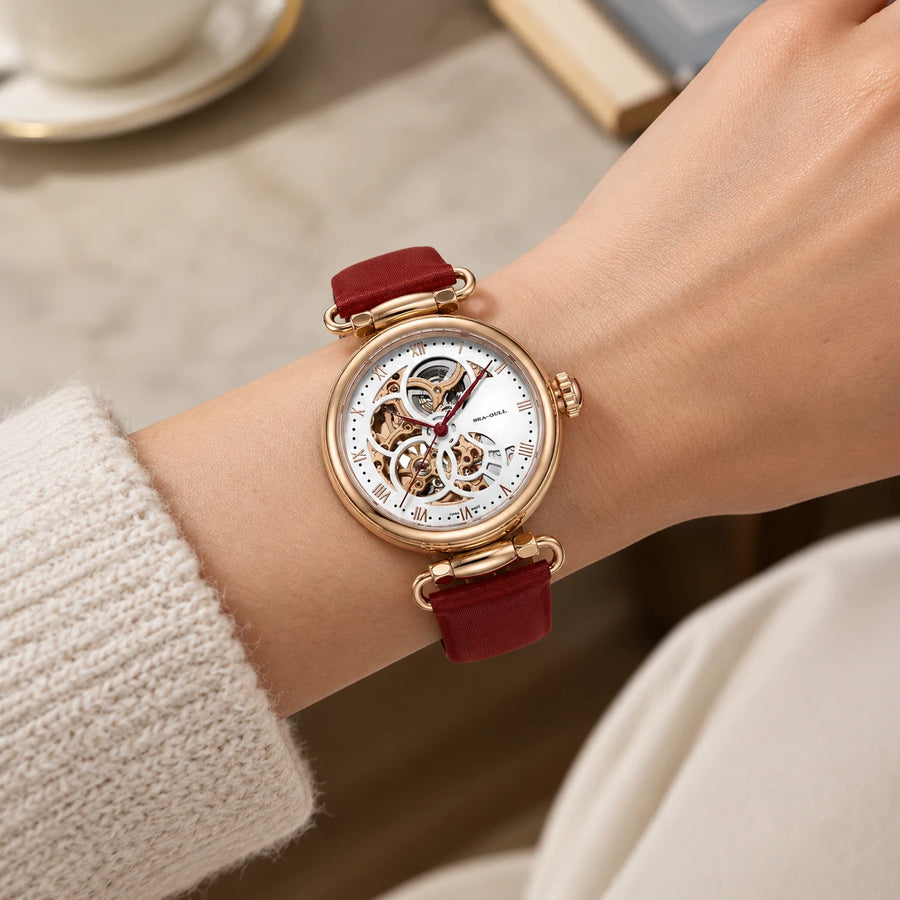 Montre Automatique Squelette Femme à Mécanisme Apparent - Utilisation du produit - classique