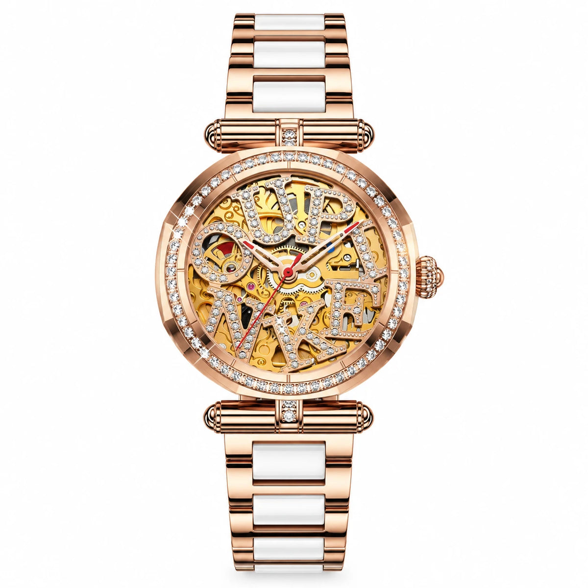 Montre automatique squelette femme céramique et acier - Ceramics Strap
