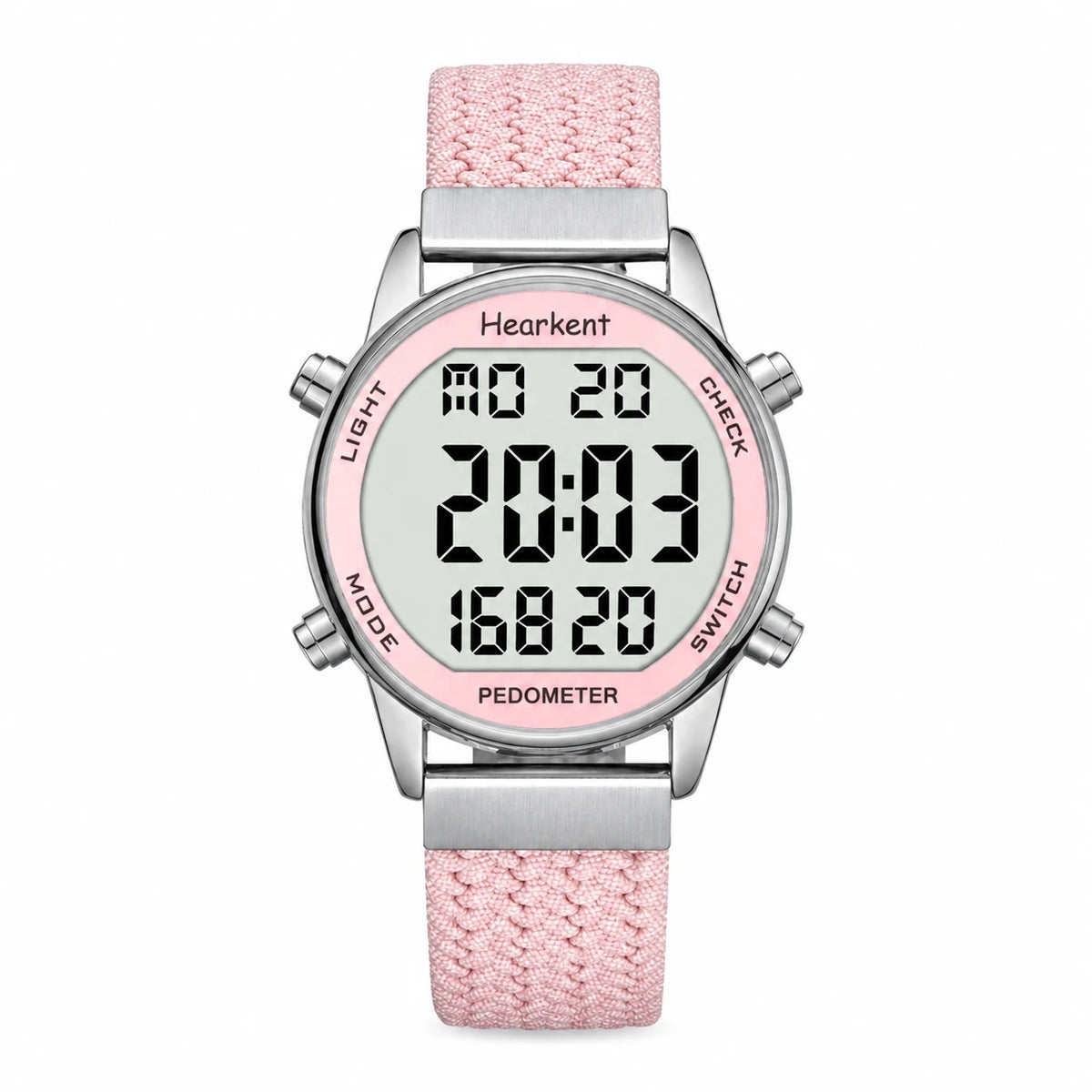 Montre Digitale Femme Sport avec Podomètre Rose - Rose