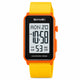 Montre Digitale Sport Rectangulaire à Alarme et Chronomètre - Orange