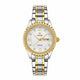 Montre Femme Bicolore à Cadran Jour Date et Lunette Sertie - Bicolore blanc