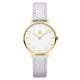 Montre Femme Cuir Cadran Dégradé Or Rose - Gris