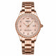 Montre Femme Or Rose avec Cristaux et Cadran Texturé - Rose Gold