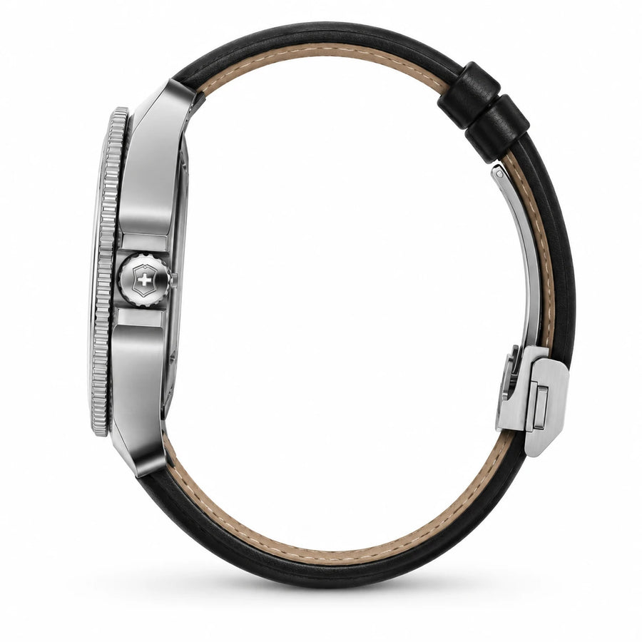 Montre Minimaliste Femme Cadran Ultra Fin Bracelet Cuir - Photo côté