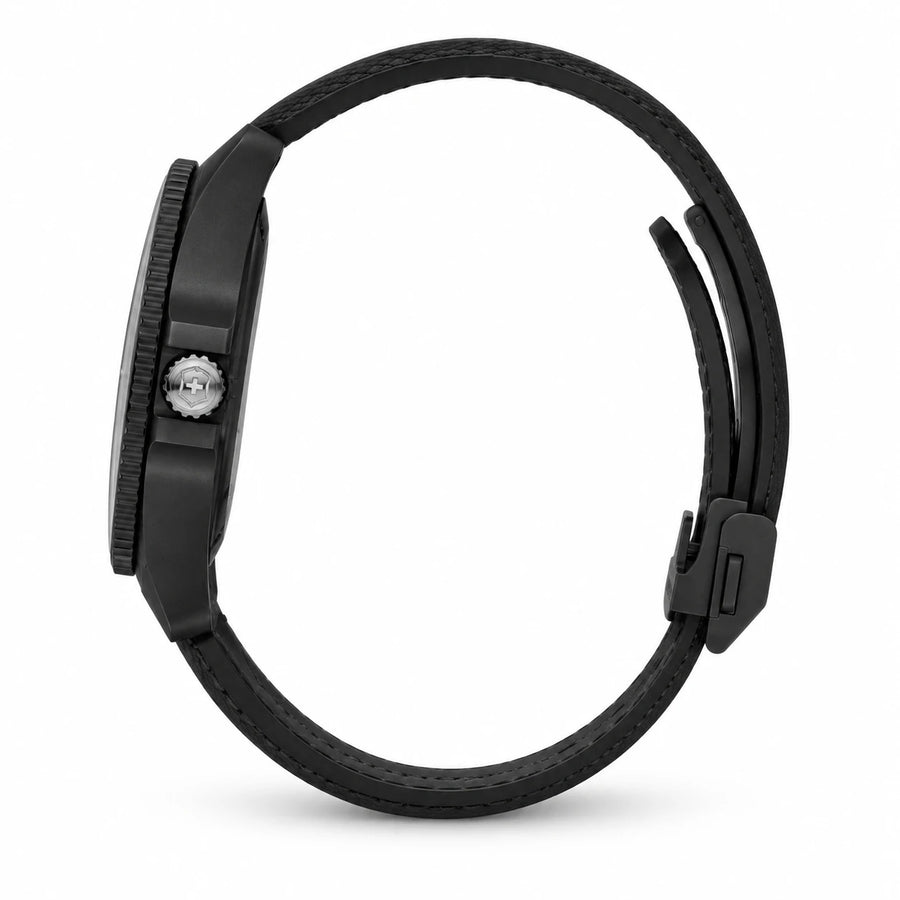 Montre Quartz Femme Cadran Lisible Bracelet Silicone - Photo côté