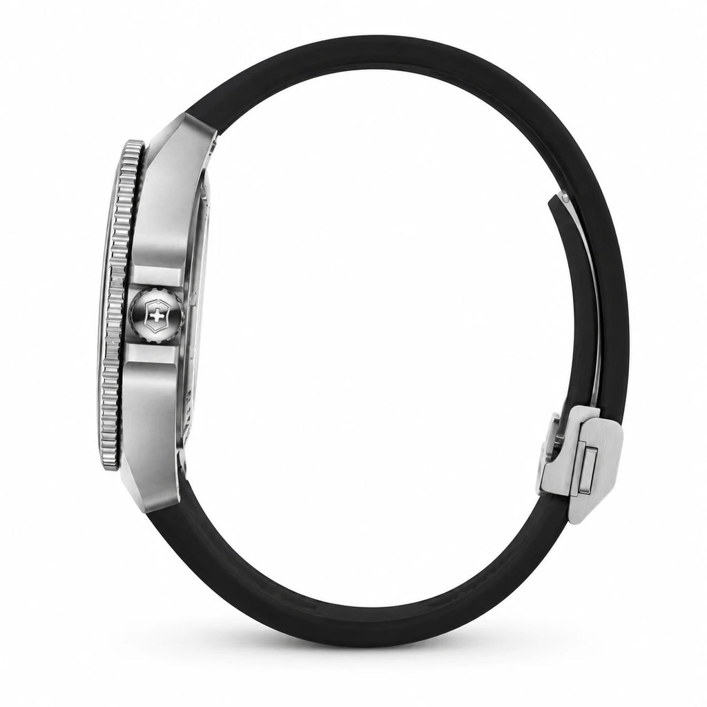 Montre Silicone Femme Cadran Blanc Chiffres Arabes - Photo côté