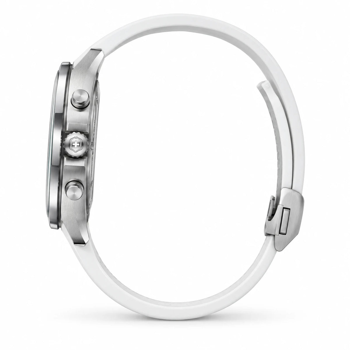 Montre Sport Digitale Femme Cadran Rond Étanche - Photo côté