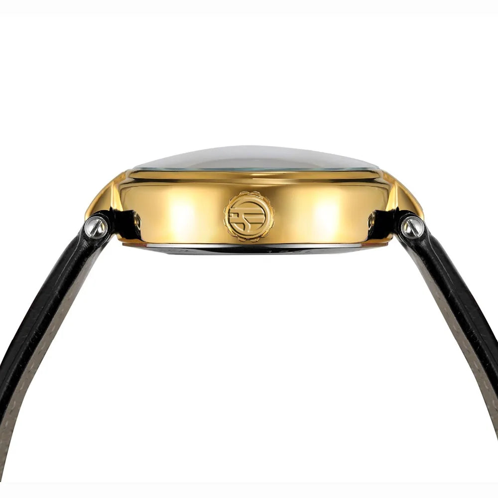 Montre Automatique Femme Cuir Diamant Squelette Style Prestige