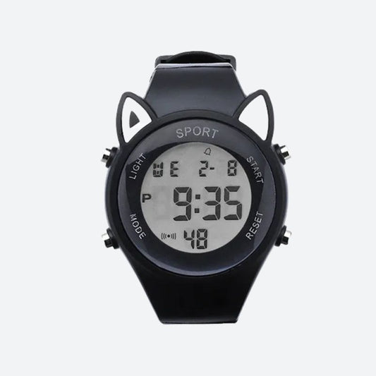 Montre Chat Digitale Enfant avec Bracelet Licorne
