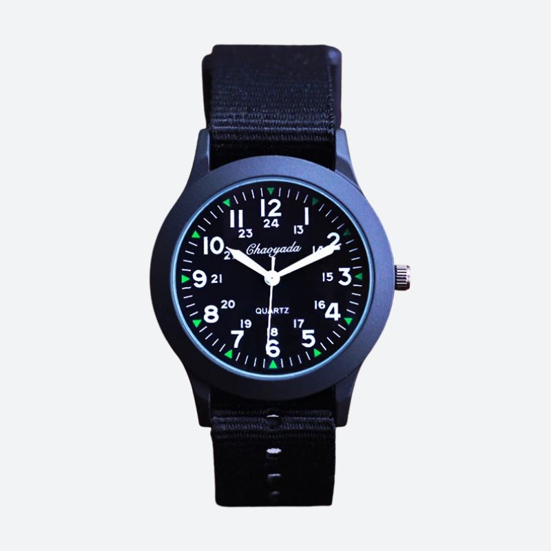 Montre enfant garçon à bracelet nylon – Cadran clair et pratique