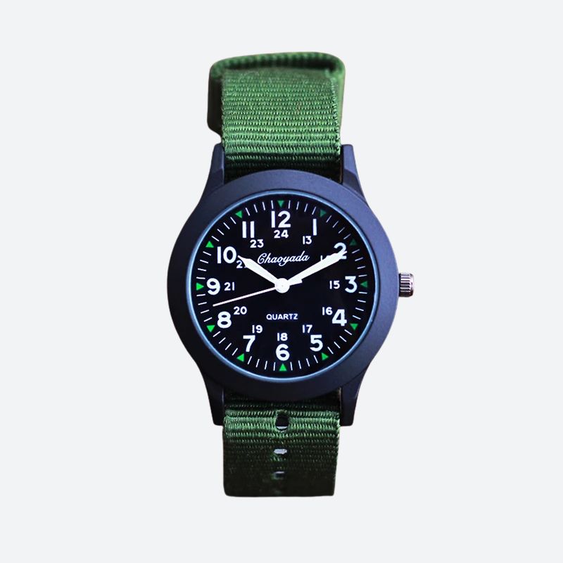 Montre enfant garçon à bracelet nylon – Cadran clair et pratique