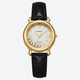 Montre Luxe Quartz Femme Cuir Cadran Doré Style Élégance