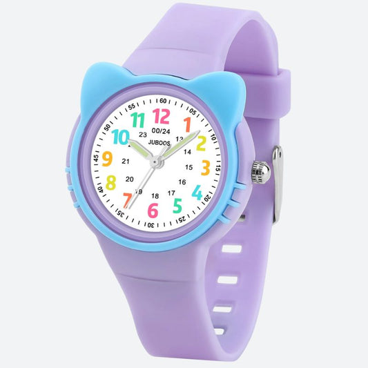 Montre pédagogique oreilles de chat pour enfant