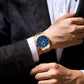 Montre Homme Chronographe Quartz, Bracelet Acier Inoxydable